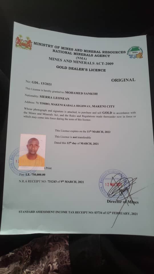 Buy Gold Bars in Africa Gold Export License