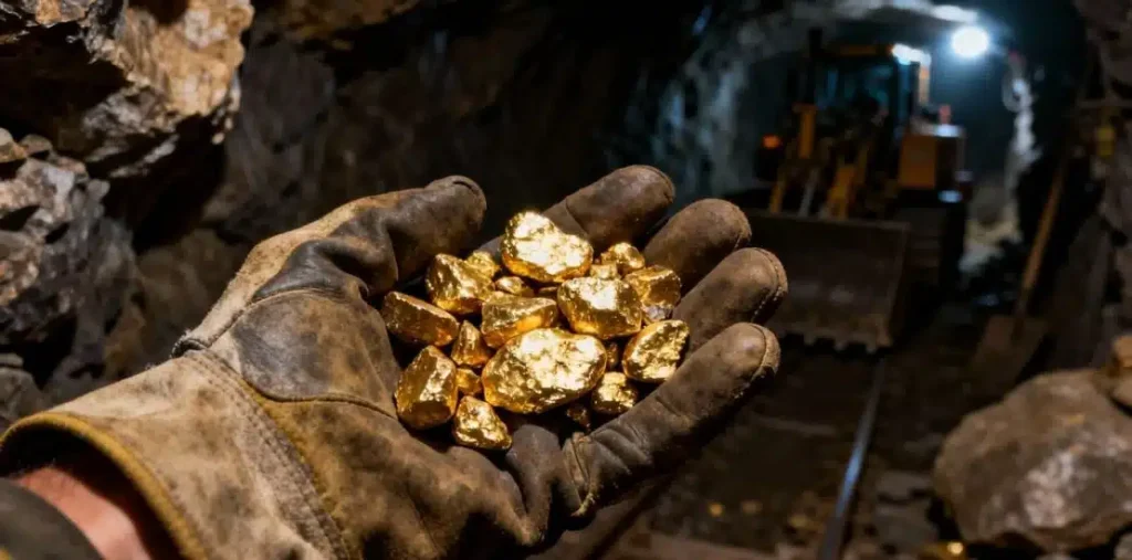 How is gold mined and processed